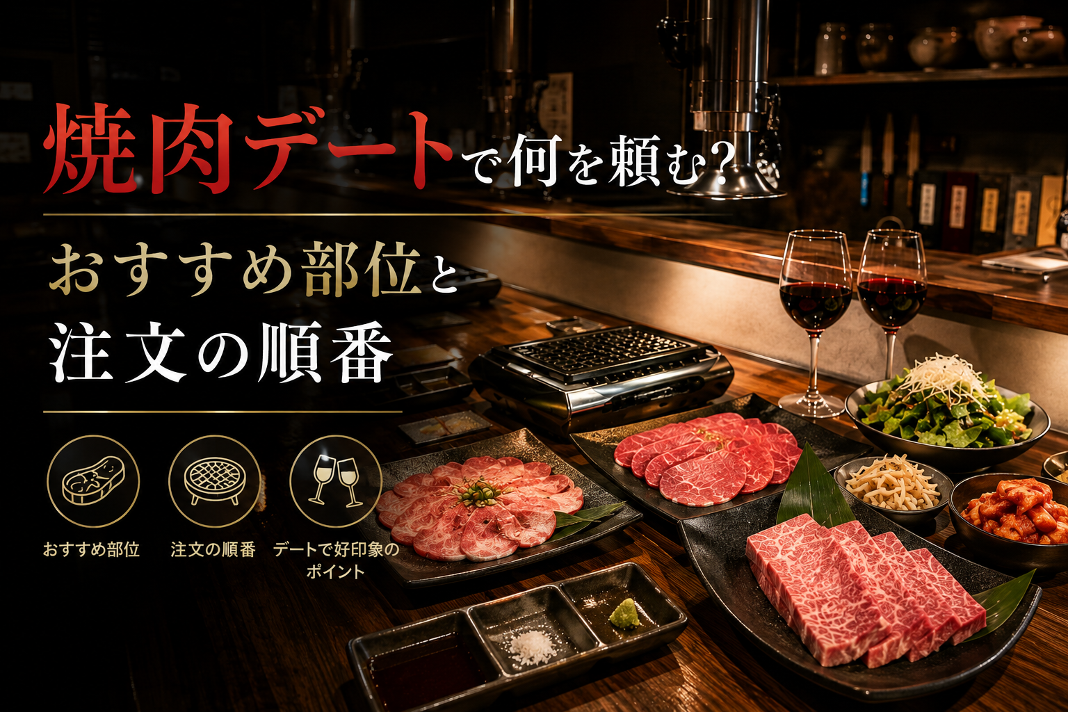 焼肉デートで何を頼む？おすすめ部位と注文の順番